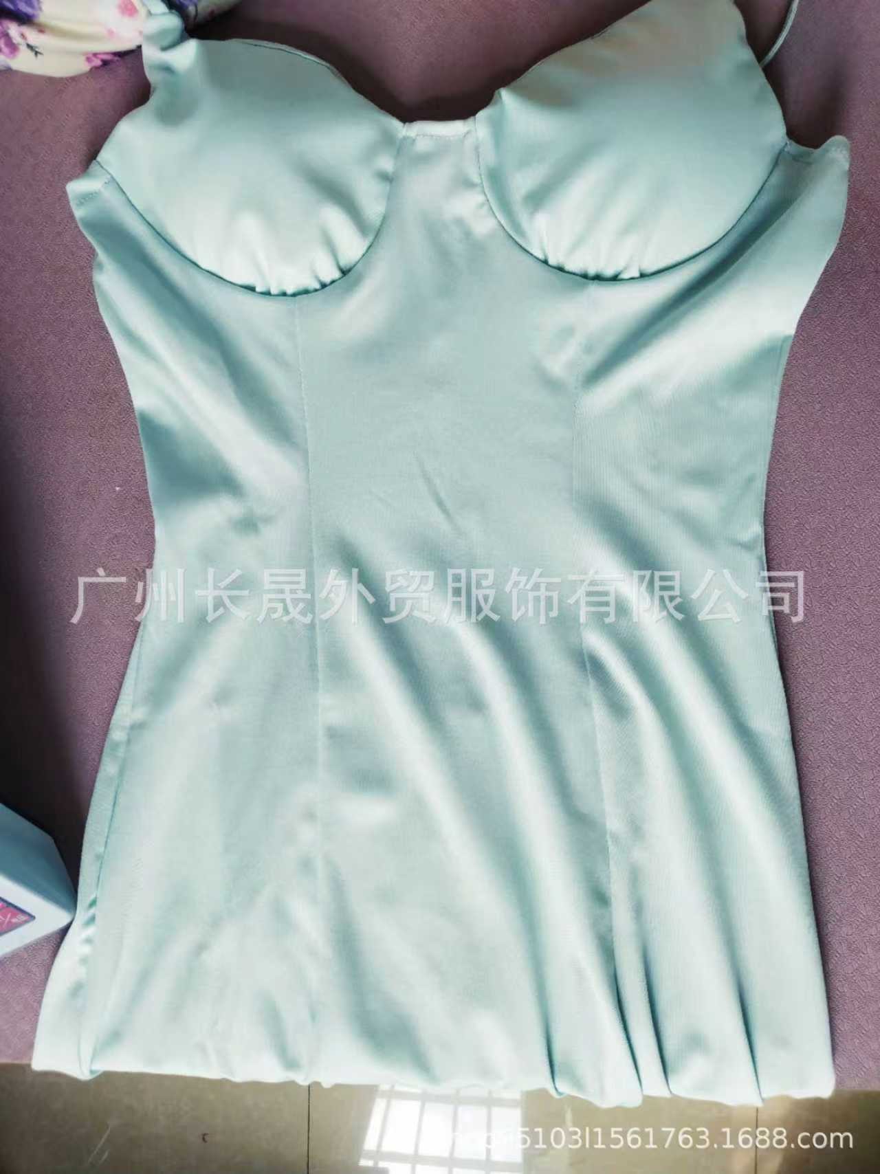 Sexy short dress with a small bralette