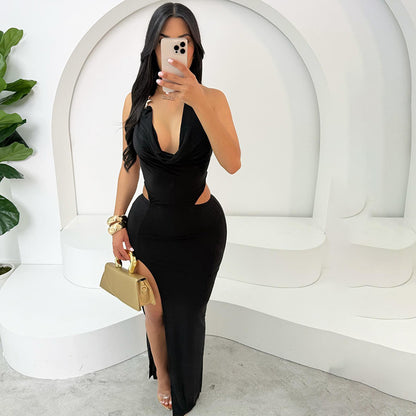 Sexy slit dress