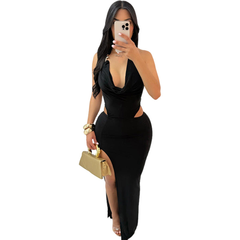 Sexy slit dress