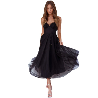 Sexy strappy casual dress