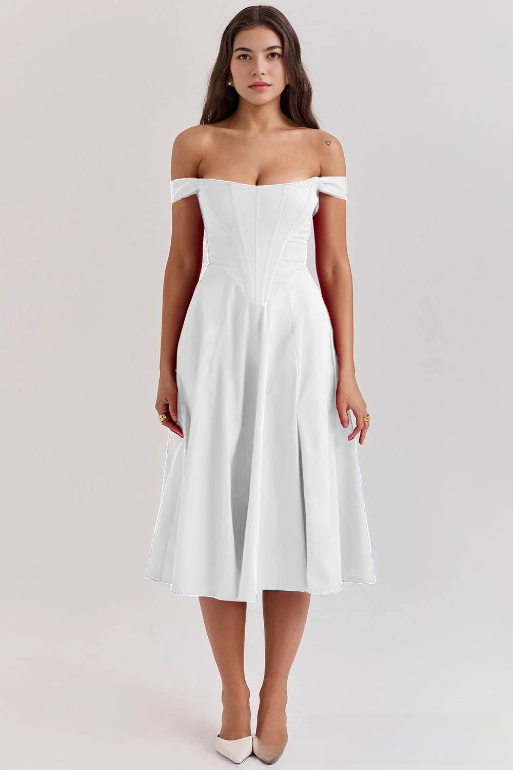 Sexy Wrap-Around Printed Midi Dress