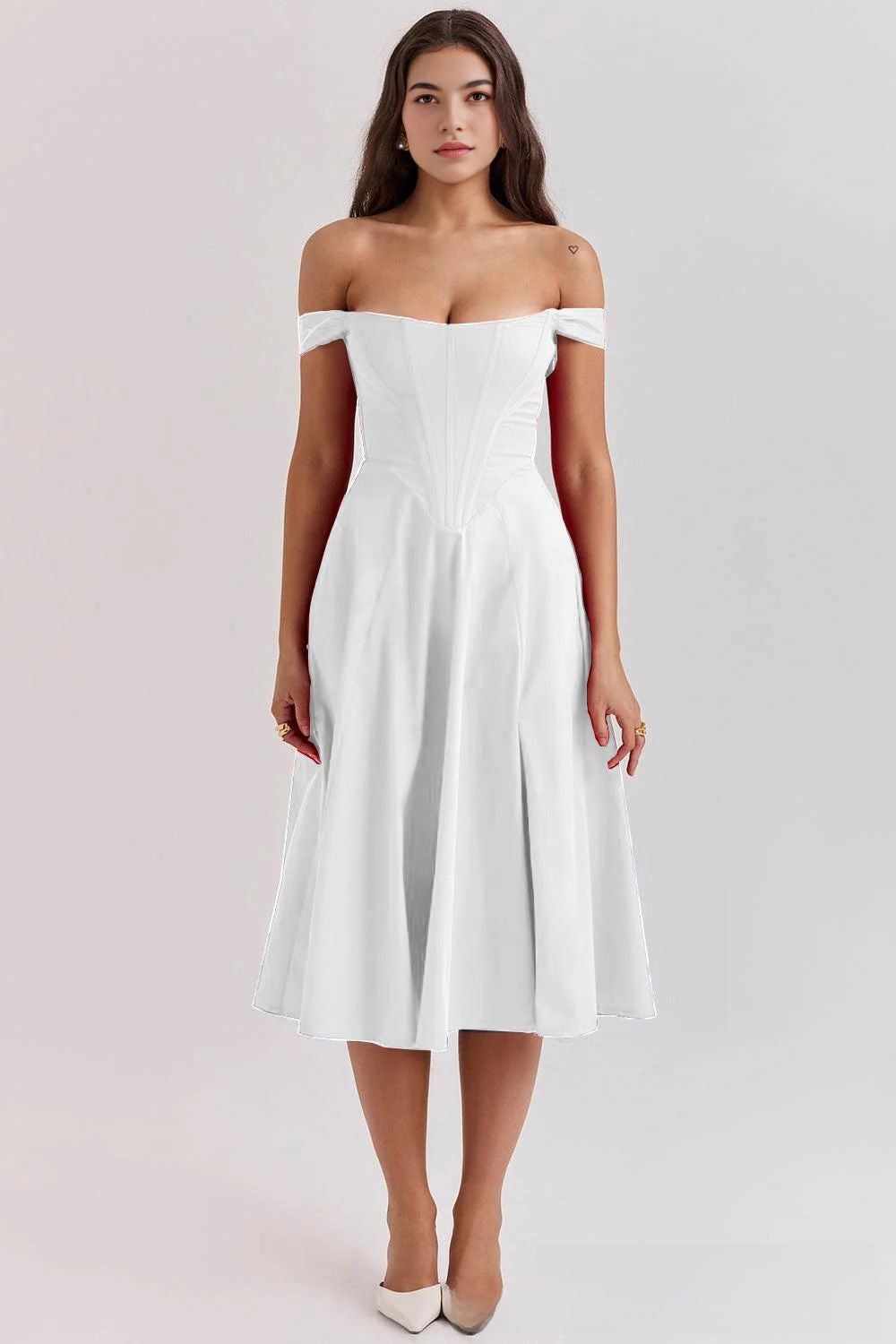 Sexy Wrap-Around Printed Midi Dress