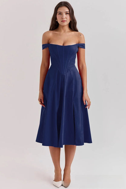 Sexy Wrap-Around Printed Midi Dress
