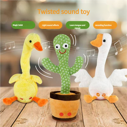 Shake the same little yellow duck dancing singing recording plush to appease the baby children gift net red duck learn to speak
