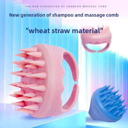 Shampoo silicone comb
