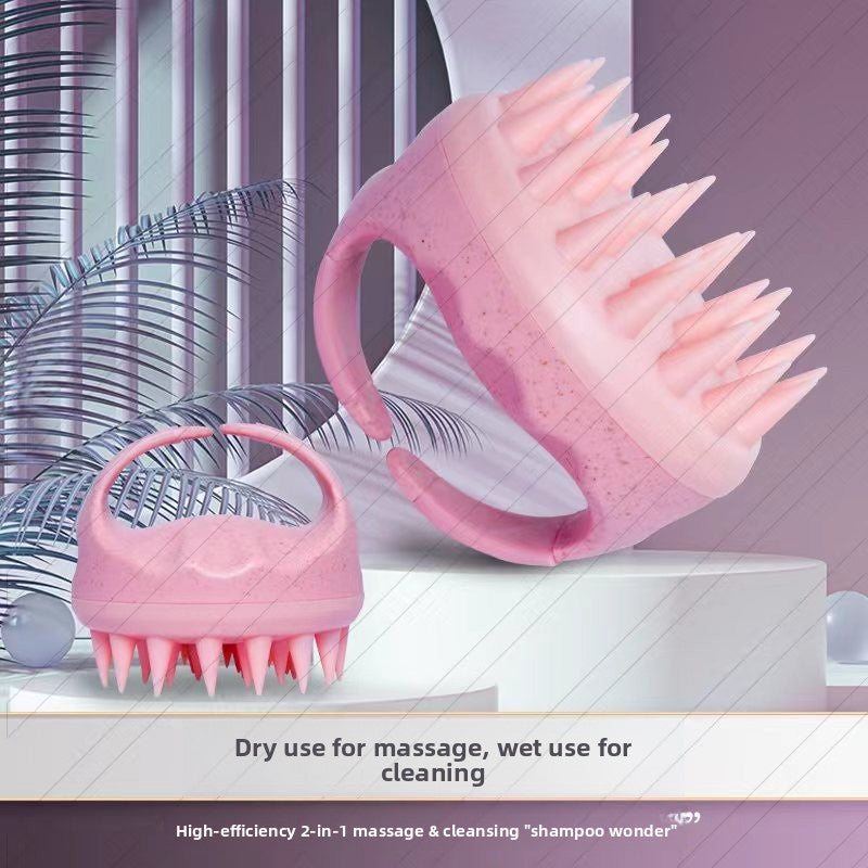 Shampoo silicone comb