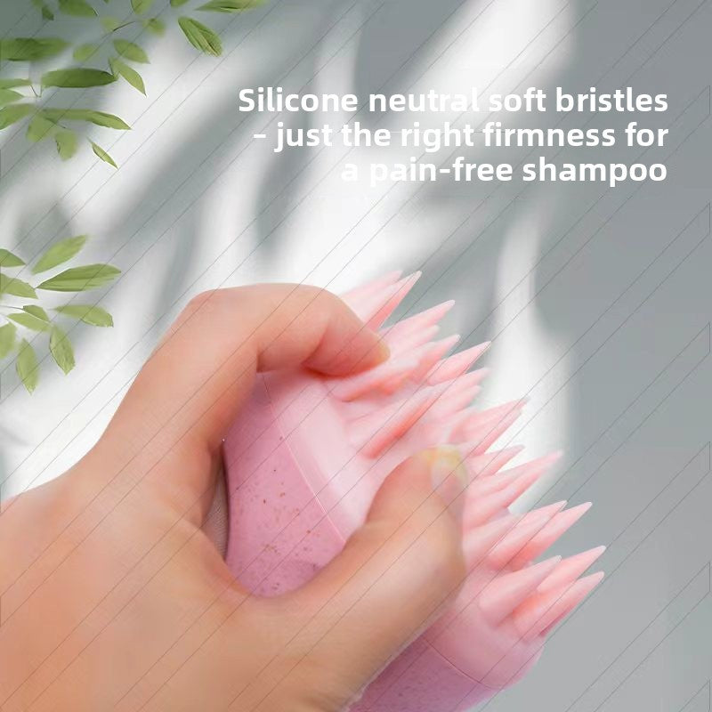 Shampoo silicone comb