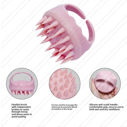 Shampoo silicone comb