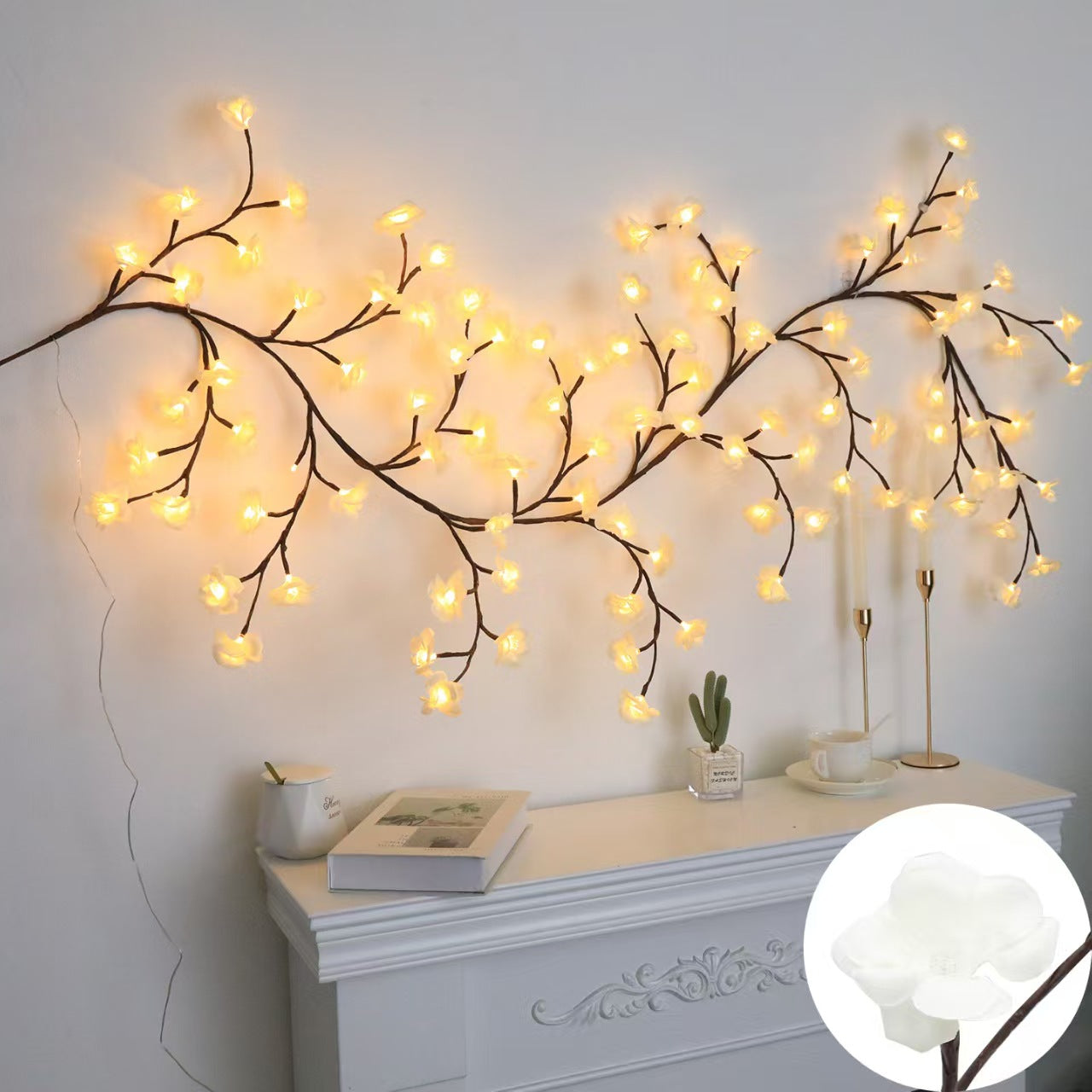 Shapeable LED Rattan Decorative Lights with Remote Control