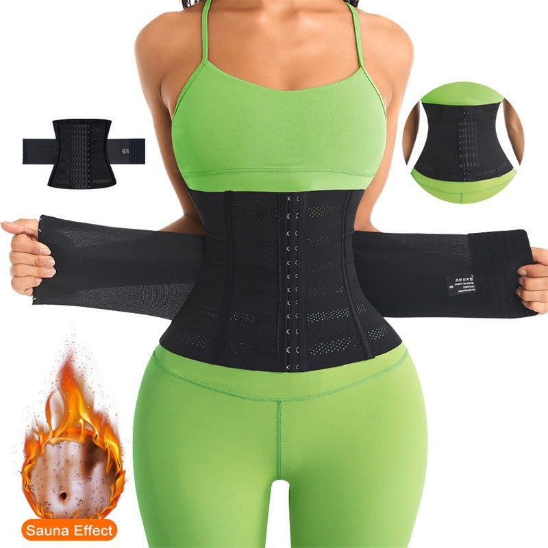 Shaped mesh breathable waist belt