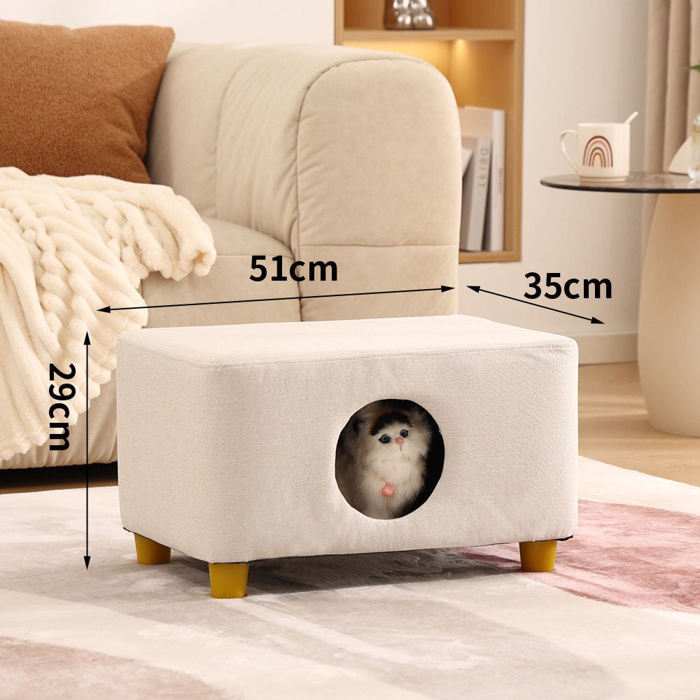 Shared seating area for humans and cats