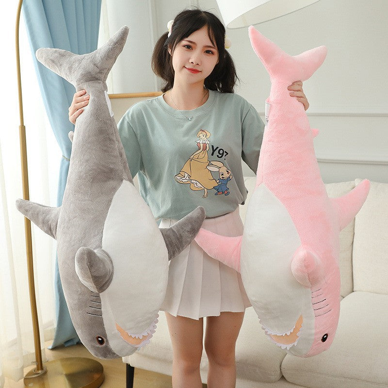 Shark Plush Pillow – Cute Stuffed Toy Cushion for Kids