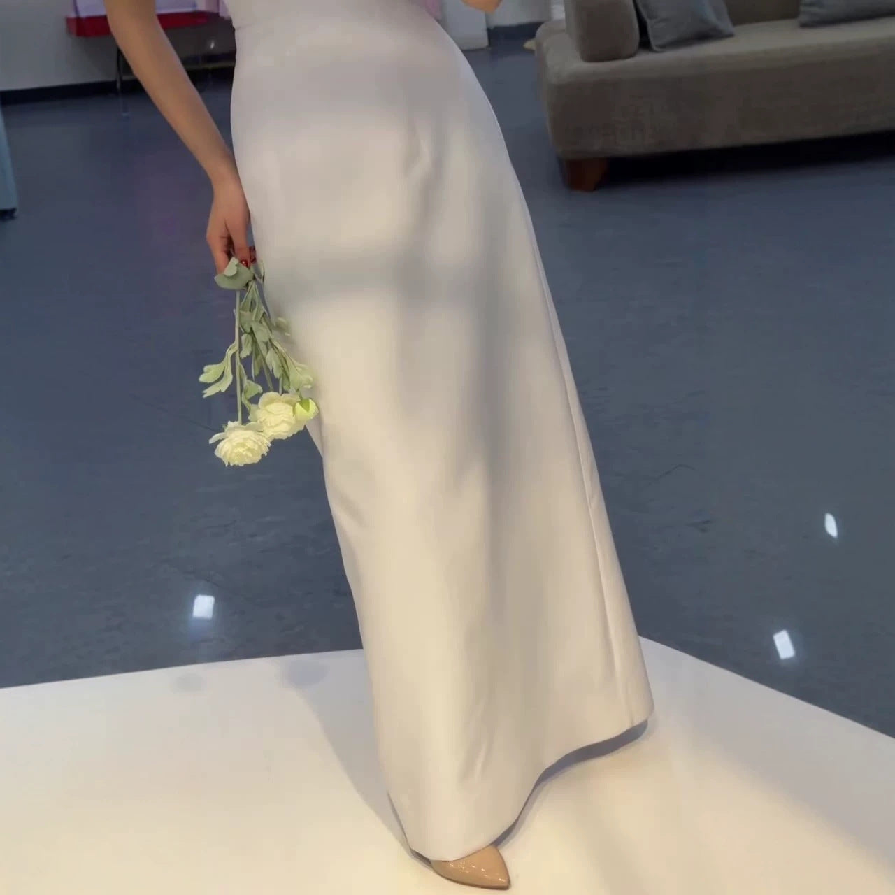 Shawl Tube Top Long Dress Set