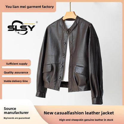 Sheepskin Leather Jacket