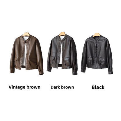 Sheepskin Leather Jacket