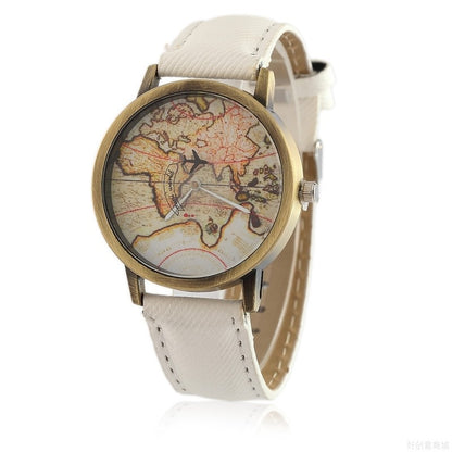 Sheepskin paper map watch