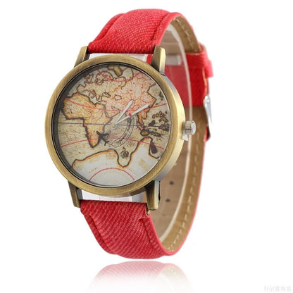 Sheepskin paper map watch