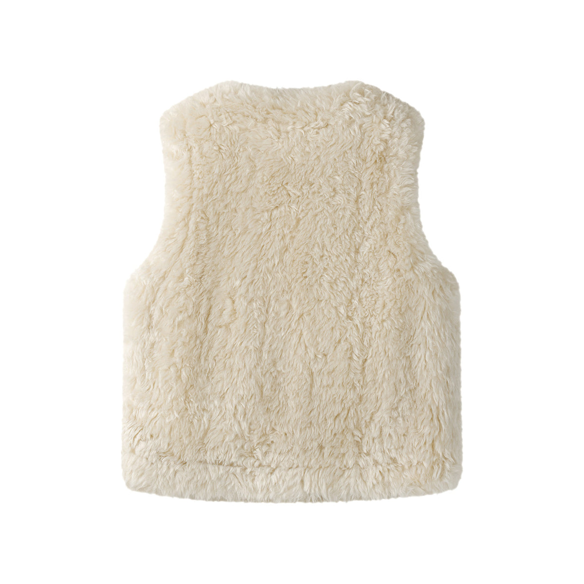 Sheepskin round-neck jacket