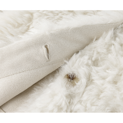 Sheepskin round-neck jacket