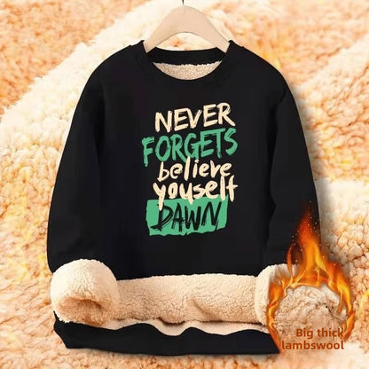 Sheepskin thermal sweatshirt for men