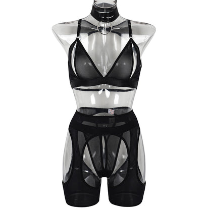 Sheer Mesh Lingerie Set