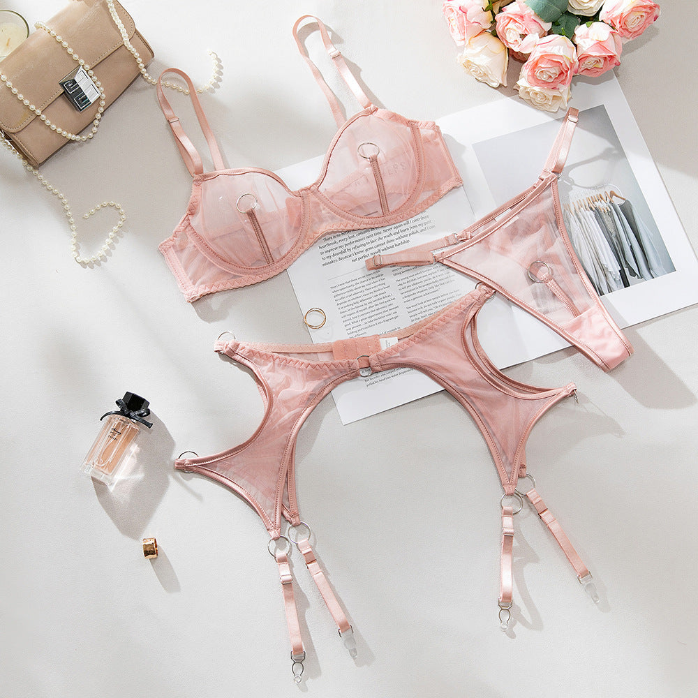 Sheer push-up mesh lingerie