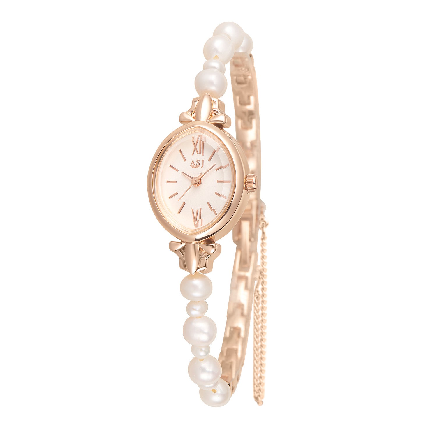 Shell and pearl watch
