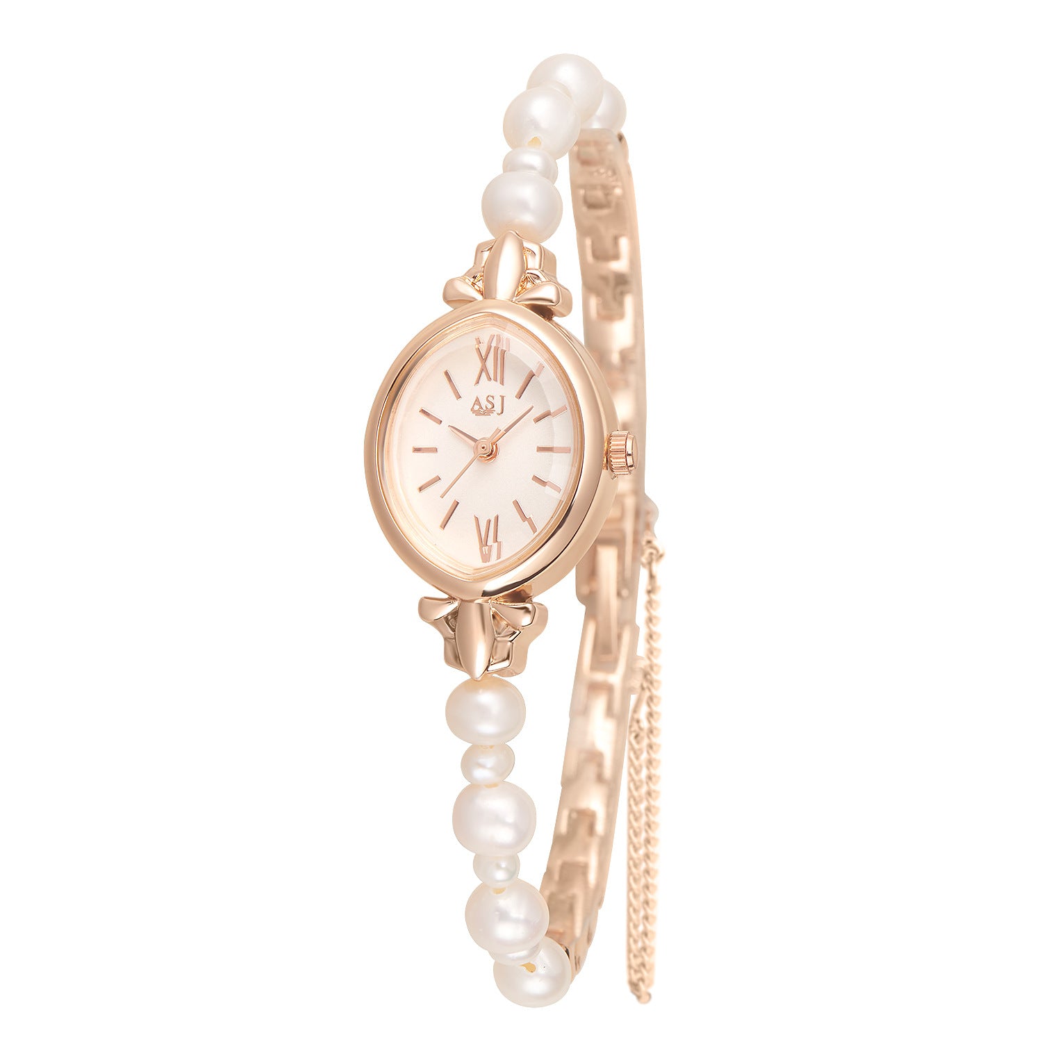 Shell and pearl watch