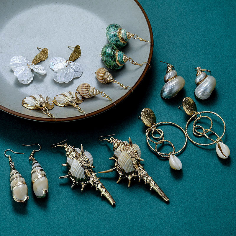 Shell Earrings Necklace
