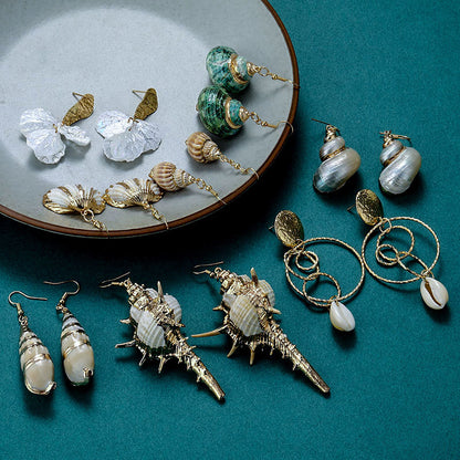 Shell Earrings Necklace
