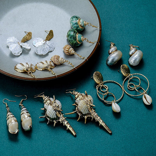 Shell Earrings Necklace