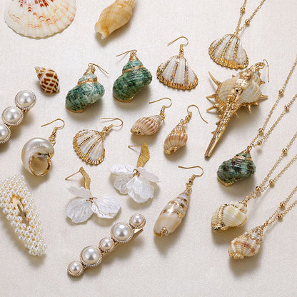 Shell Earrings Necklace