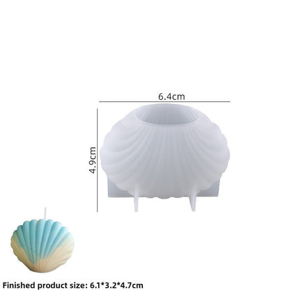 Shell Silicone Mold for DIY Candles