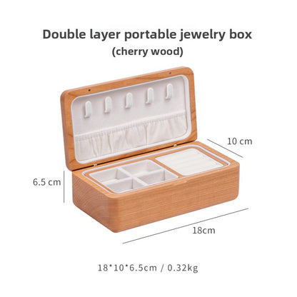 Shiba Inu Shaped Wood Jewelry Storage Box