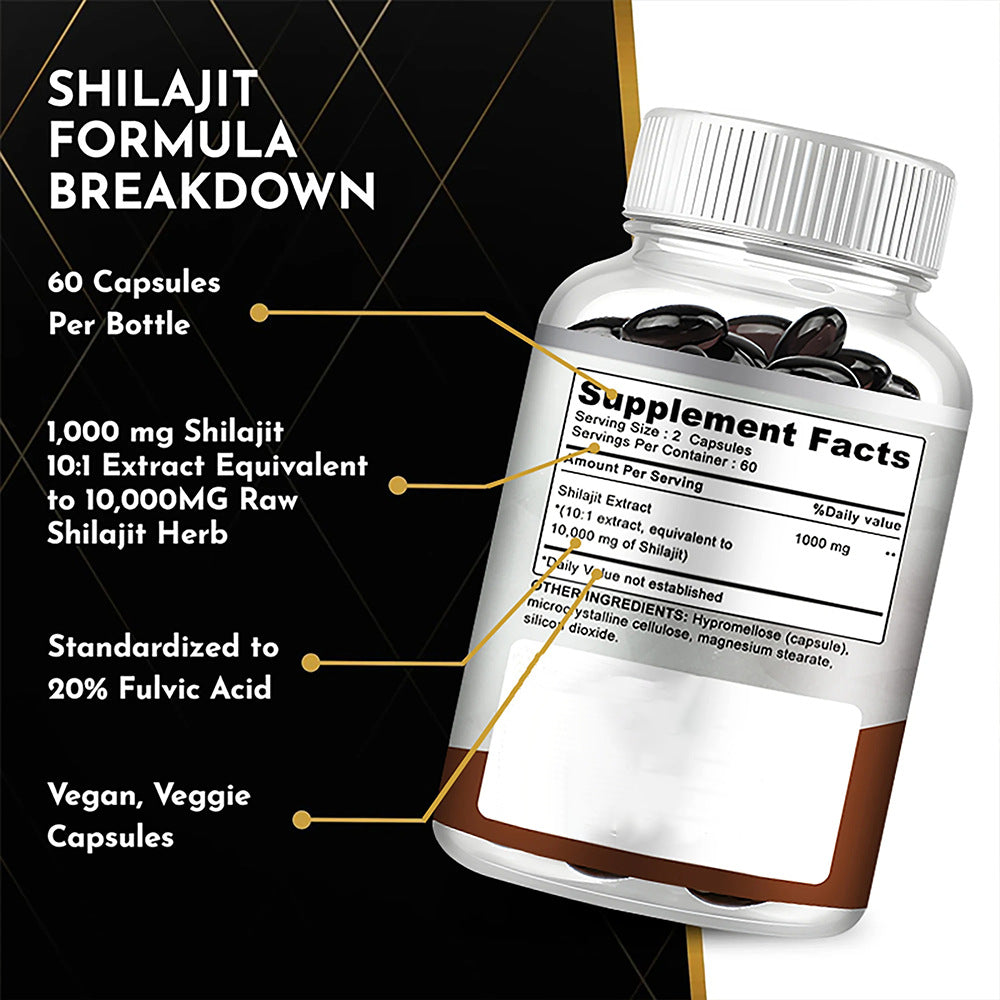 Shilajit Dietary Supplement Capsules