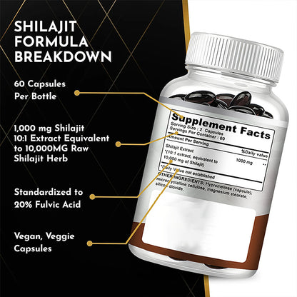 Shilajit Dietary Supplement Capsules