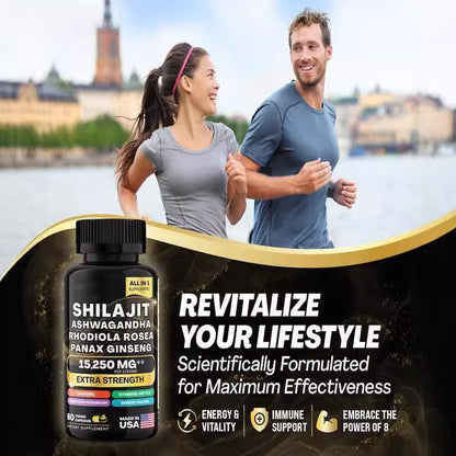 Shilajit Resin Dietary Supplement Capsules