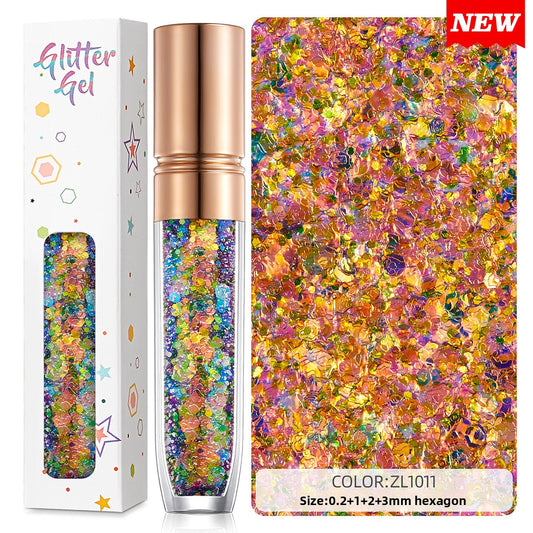 Shimmering sequin facial eyeshadow