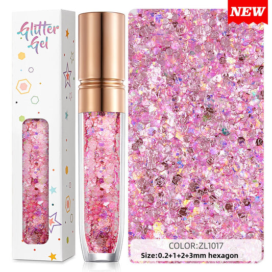 Shimmering sequin facial eyeshadow
