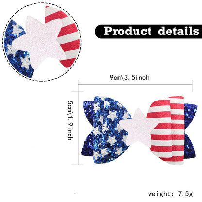 Shining Stars Bow Hair Clips