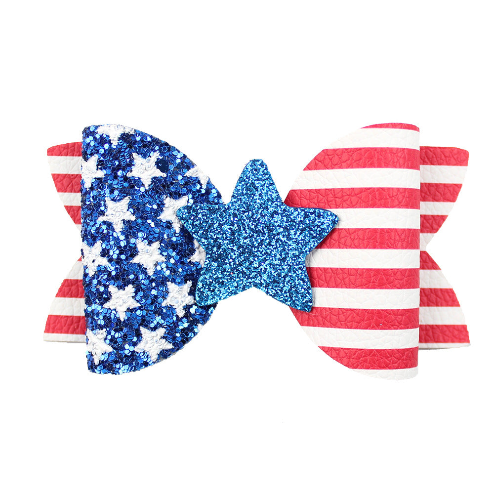 Shining Stars Bow Hair Clips