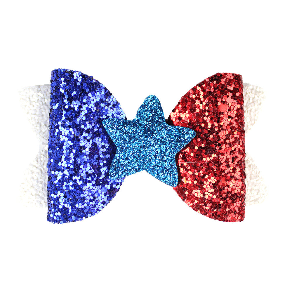 Shining Stars Bow Hair Clips