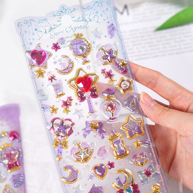 Shinle Gemstone Crystal Epoxy Stickers