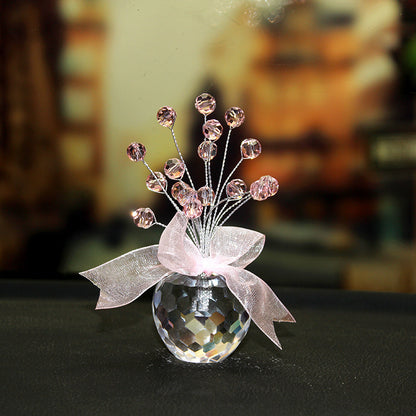 Shiny Crystal Apple Car Decor