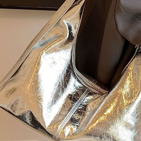 Shiny Dumpling Shoulder Bag