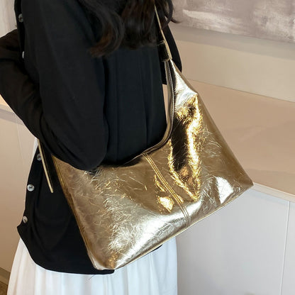 Shiny Dumpling Shoulder Bag