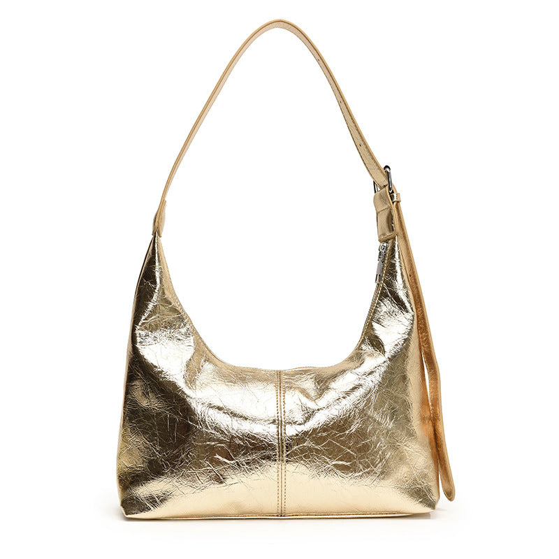 Shiny Dumpling Shoulder Bag