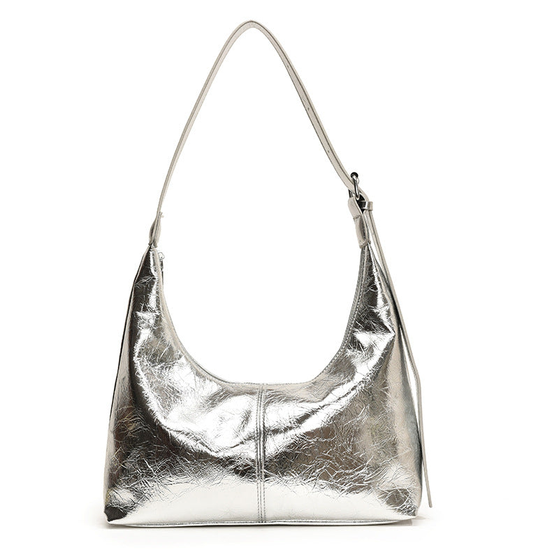 Shiny Dumpling Shoulder Bag