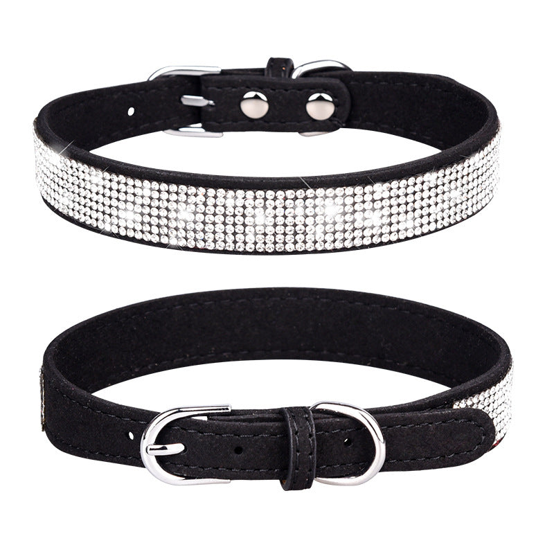 Shiny Rhinestone Adjustable Pet Collar