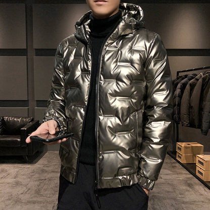 Shiny winter suit for men